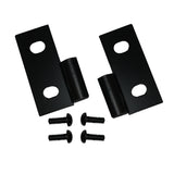 Rugged Ridge - Lower Door Hinge Brackets, Black; 76-06 Jeep CJ/Wrangler YJ/TJ - 11202.03