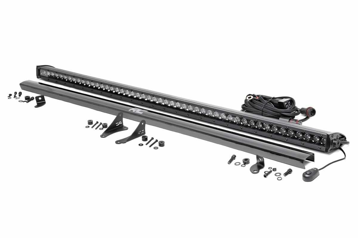 Rough Country - Jeep 50-inch LED Hood Kit (18-21 Wrangler JL, 20-21 Gladiator JT - Black-Series) - 70057