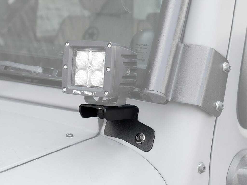 Front Runner - Jeep Wrangler JK/JKU Windshield Spot Light Brackets - RRAC014