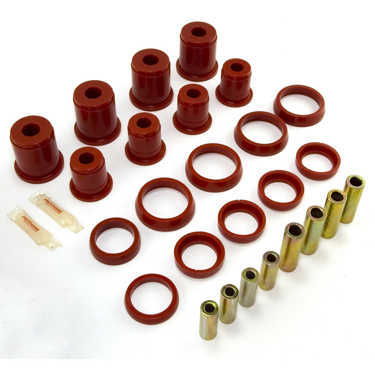 Control Arm Bushing Kit, Front, Red; 97-06 Jeep Wrangler TJ