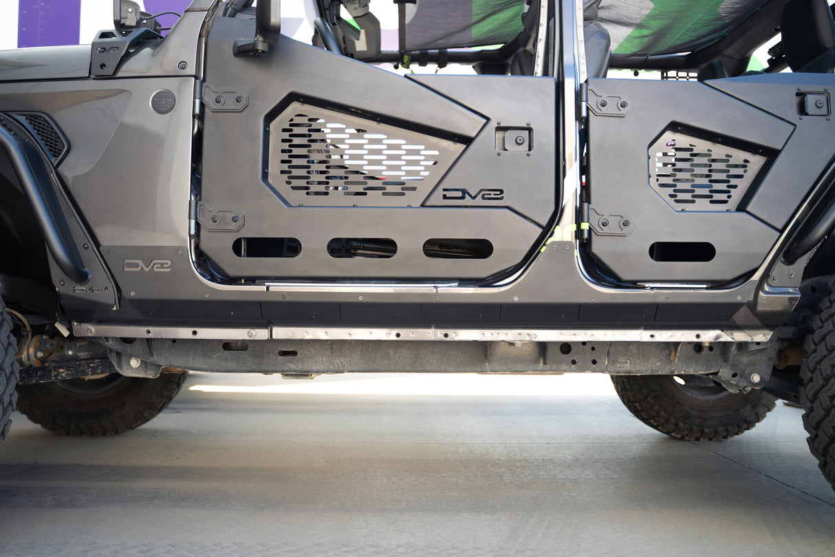 DV8 Offroad - Jeep Wrangler JL 4-Door Rock Skins - SRJL-09