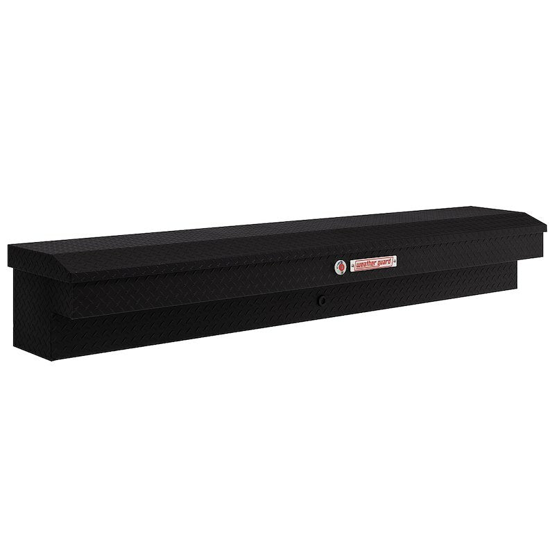 Weather Guard - Model 164-52-04 87in Lo-Side Box, Aluminum, Textured Matte Black, 7.0 cu ft - 164-52-04