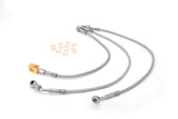 Brake Hose Kit, Braided Stainless Steel; 92-01 Jeep Cherokee XJ