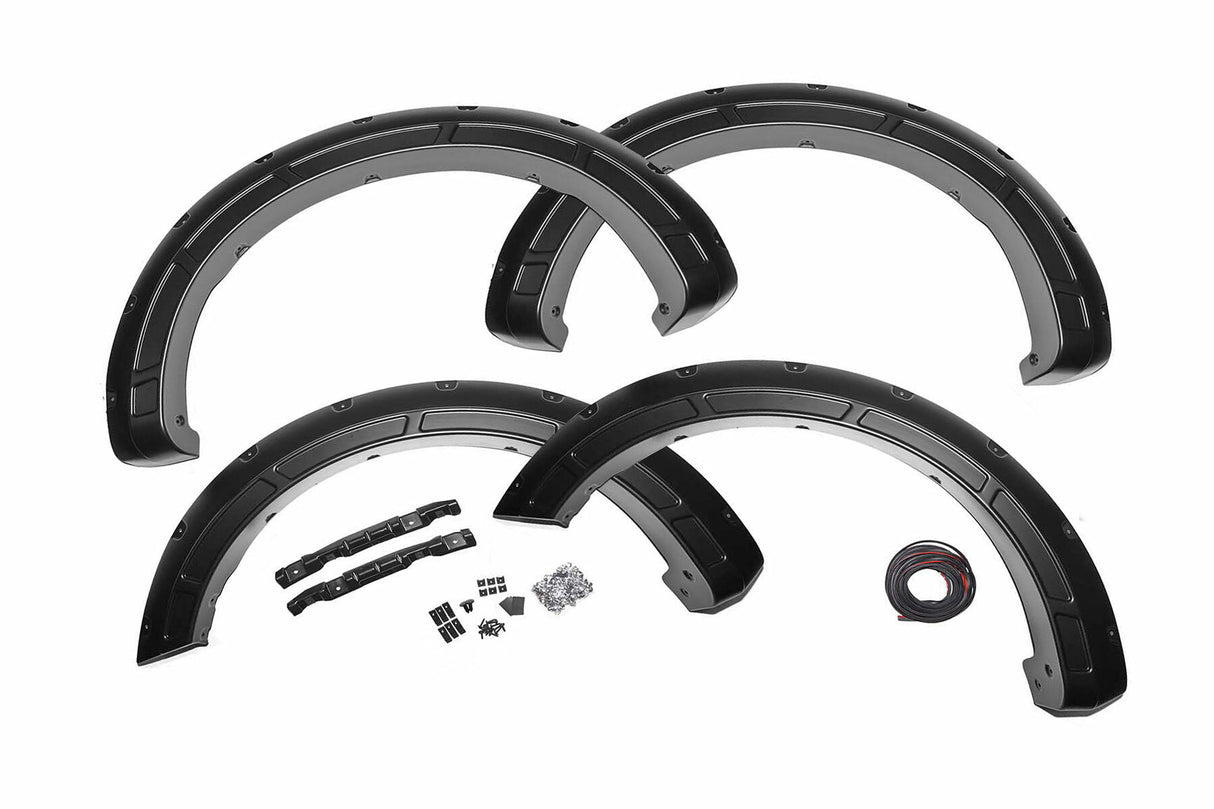 Rough Country A-F11811-Z1 Defender Pocket Fender Flares - A-F11811-Z1