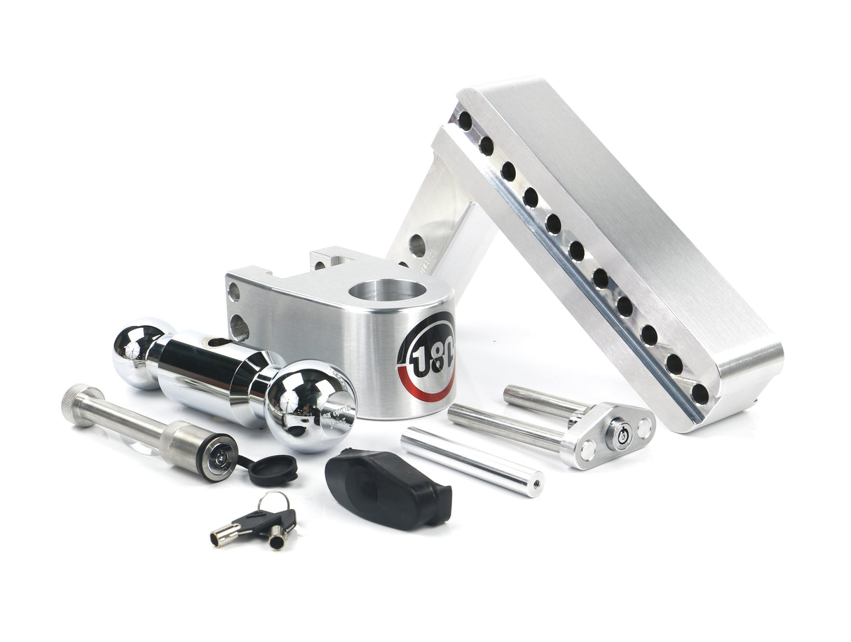 Weigh Safe - CTB8-2-KA Turnover Ball 8" Drop Hitch with 2" Shank; Keyed alike; WS05 Included