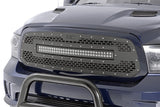 Rough Country - Mesh Grille - 30" Dual Row LED - Black - Ram 1500 2WD 4WD (13-18 & Classic) - 70199
