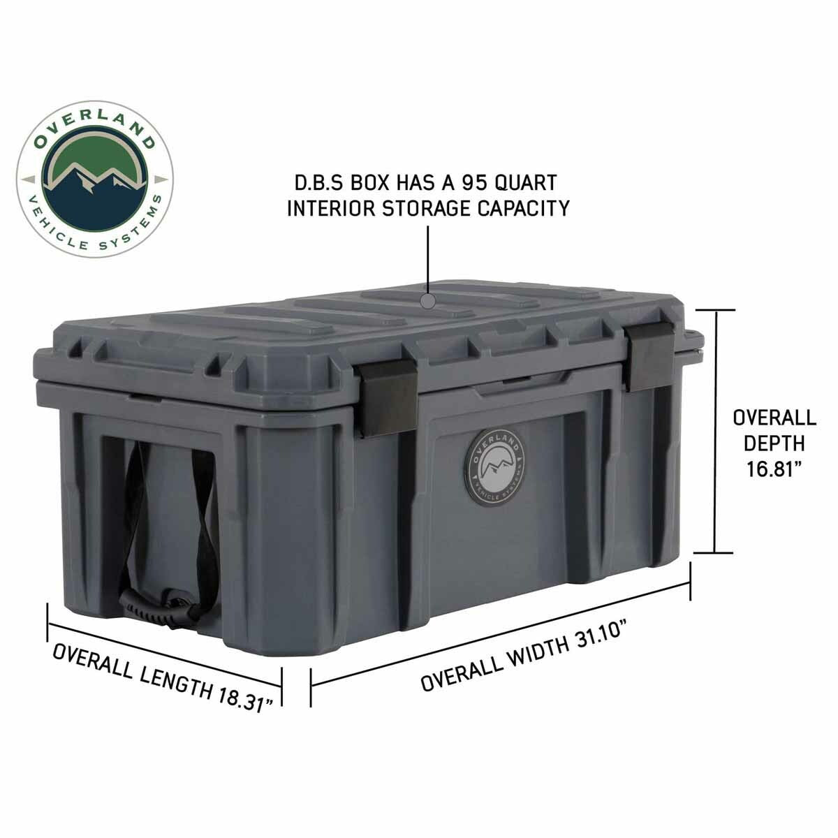 Overland Vehicle Systems - Stay Dry With 95 Quart Dry Box - 40100011