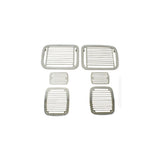 Rugged Ridge - Rugged Ridge 11102.04 Stone Guard Kit, Billet-Style; 87-95 Jeep Wrangler YJ - 11102.04