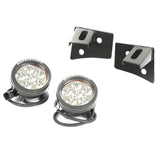 Rugged Ridge - Rugged Ridge 11027.11 Light Kit, Windshield Mounted, Round, Black; 07-18 Wrangler JK - 11027.11