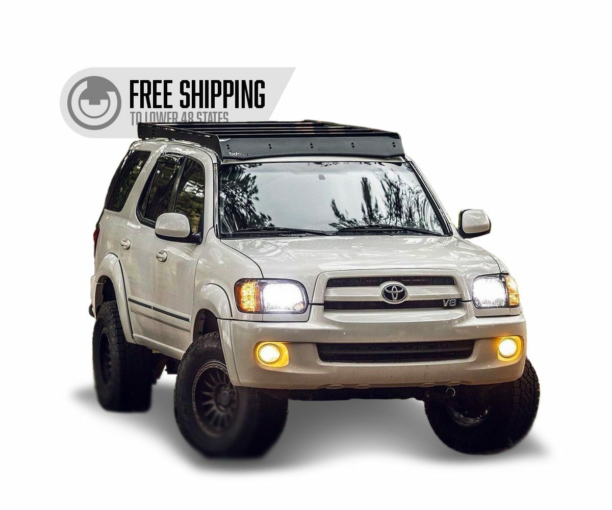 Prinsu - Toyota Sequoia Prinsu Roof Rack | 2001-2007 - Light Bar Cutout - 400-000-028-002