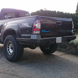 CBI - 2nd Gen Toyota Tacoma Bushmaster 2.0 Swing Arm Bumper / Dual Swing Arm / Angled Tire Carrier / Bare Metal - 200-000-010-062