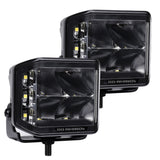 Go Rhino 750700321SCS Blackout Series - SIDELINE 4x3 LED Cube Spot Lights, Pair