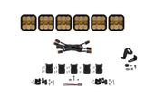 Diode Dynamics - SS5 Pro Universal CrossLink 6-Pod Lightbar Yellow Combo - DD7245