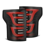 AlphaRex 652050 LED Taillights Black Red