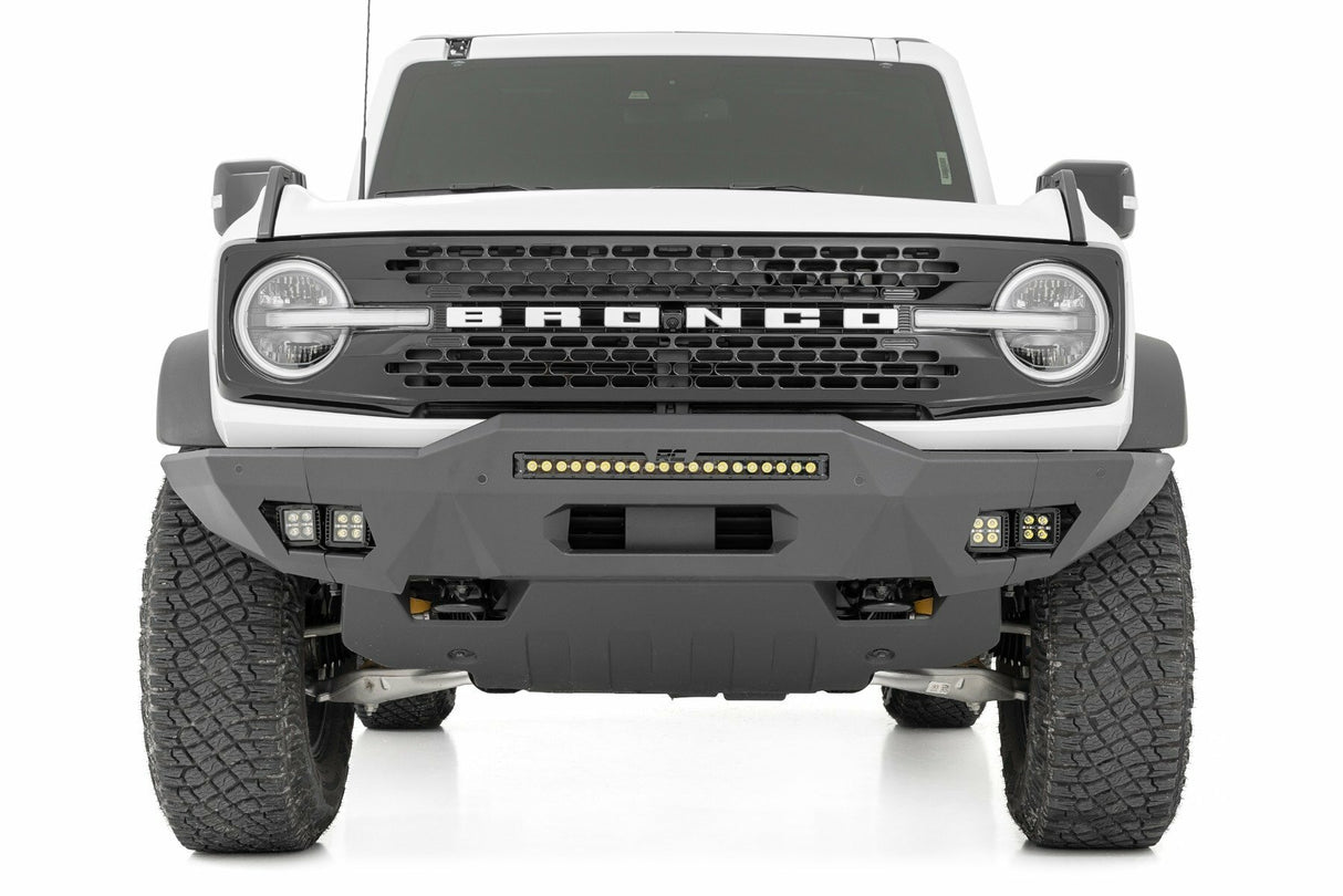 Rough Country - Front Bumper - Modular - Full Wings - DRL - Ford Bronco 4WD (21-23) - 51074