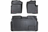Rough Country Floor Mats - FR & RR - 2 Ret Hook - Ford F-150 2WD 4WD (2011-2014) - M-51112