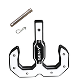 GEN-Y - Hitch GH-0070-W Hulk 2.0 16K Tow Hook 2" Shank Black/White with GH-099 Pin & GH-011 Clip. - GH-0070-W