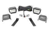 Rough Country - LED Light Kit - Ditch Mount - 3" OSRAM - Wide - Jeep Cherokee KL (14-21) - 70082