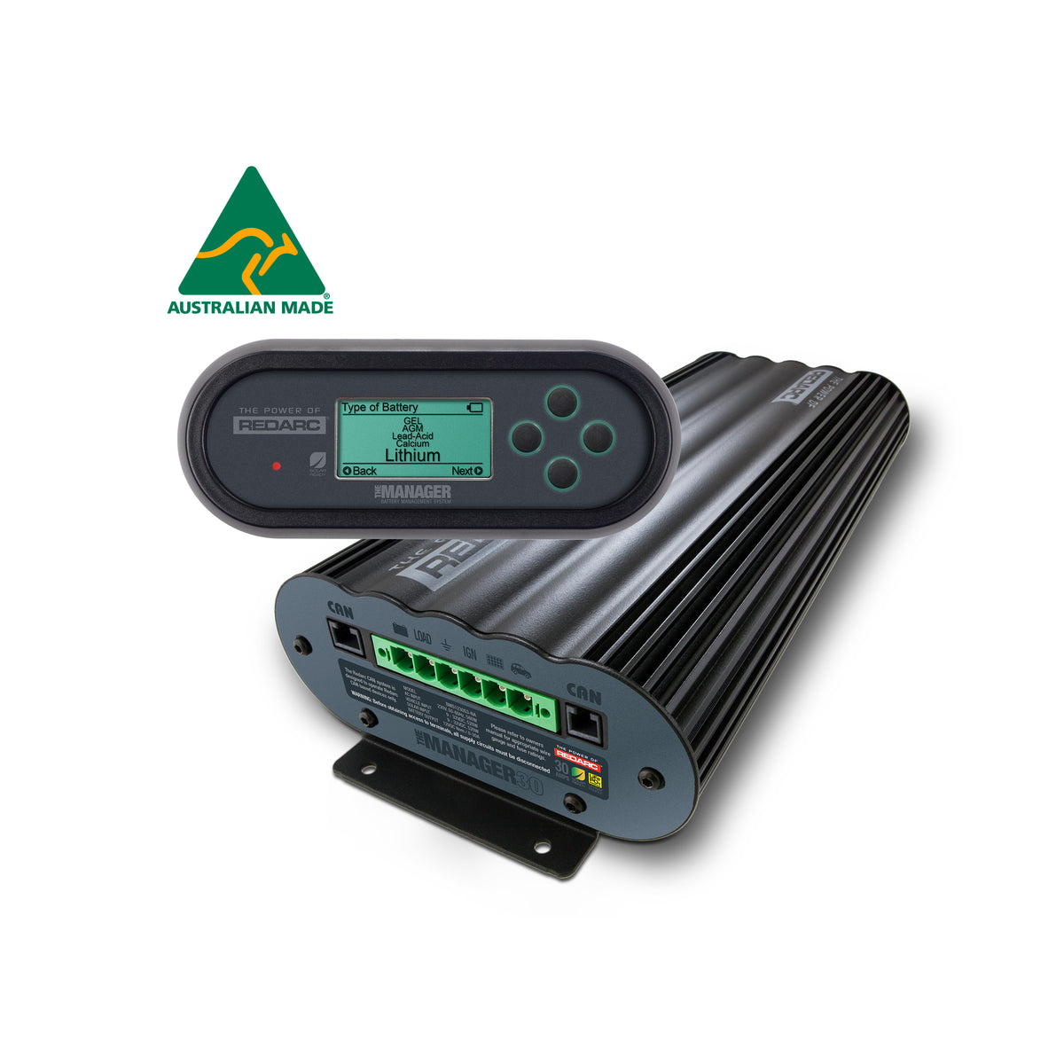 Redarc - Redarc Bms1230S3-Na Manager30 S3 Battery Management System - BMS1230S3-NA