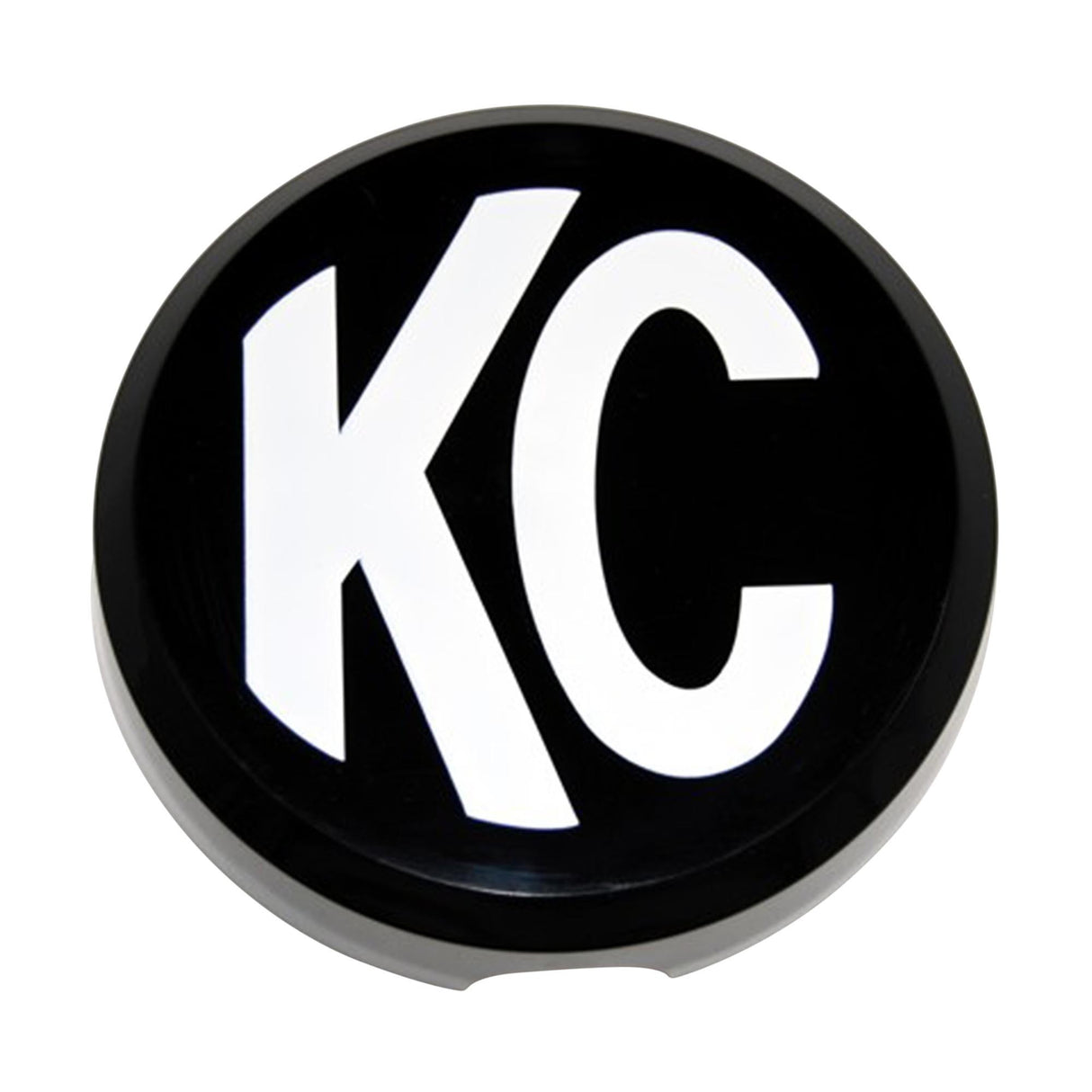 KC Hilites - 6" Plastic Cover - KC #5105 (Black with White KC Logo) - 5105