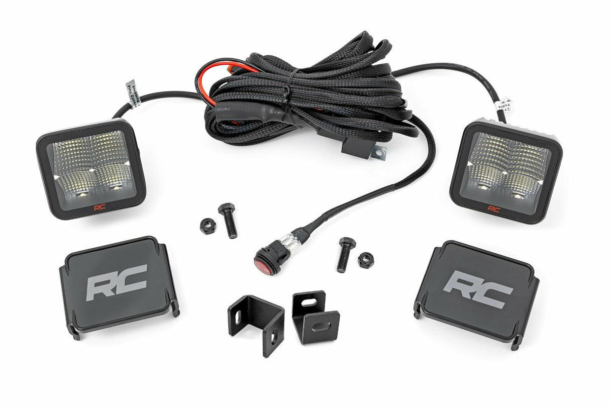 Rough Country - LED Light Kit - Ditch Mount - 2" Spectrum Pair - Spot - Toyota Tundra (22-24) - 82071