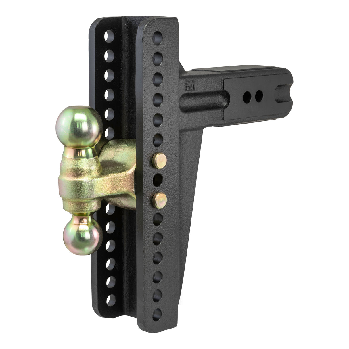 Curt - Adjustable Channel Mount with Dual Ball (3" Shank, 21,000 lbs., 10-5/8" Drop) - 45928