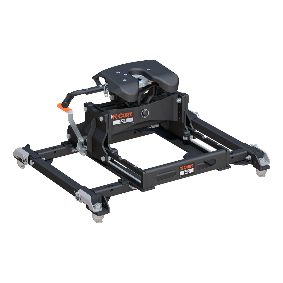 Curt - A25 Sliding 5th Wheel Hitch, 25K, Select Ram 2500, 3500 Puck System - 16058