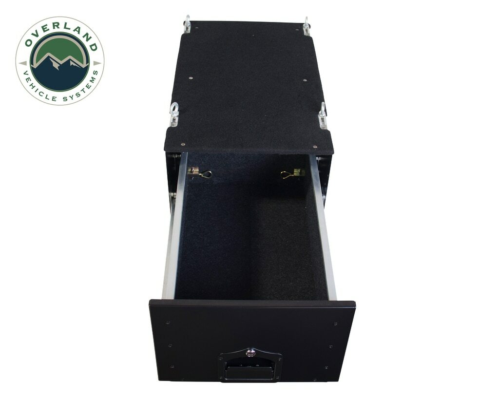 Overland Vehicle Systems - Camping Storage Box Cargo Box With Slide Out Drawer - 21010301