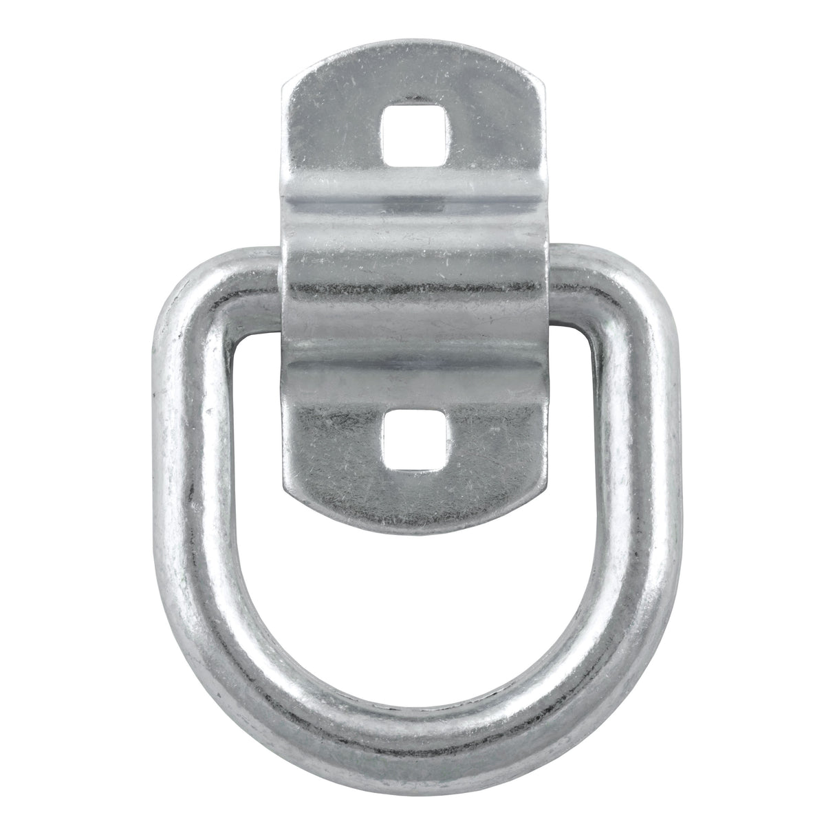 Curt - 3" x 3" Surface-Mounted Tie-Down D-Ring (3,600 lbs, Clear Zinc) - 83742