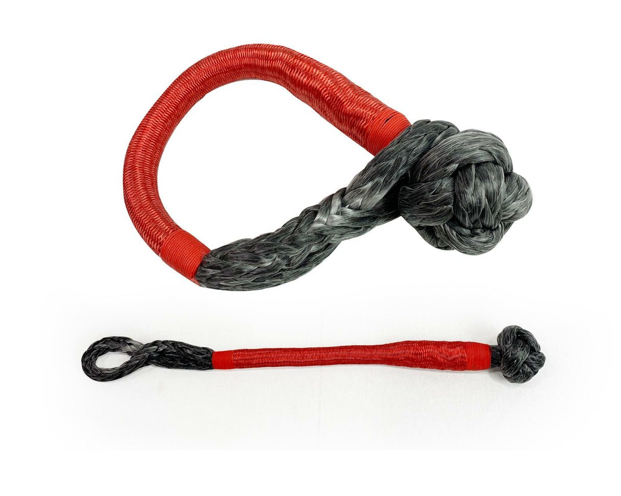 Overland Vehicle Systems - Soft Shackle Recovery Ring Combo Pack - 45,000 lb - Black - 19-6580