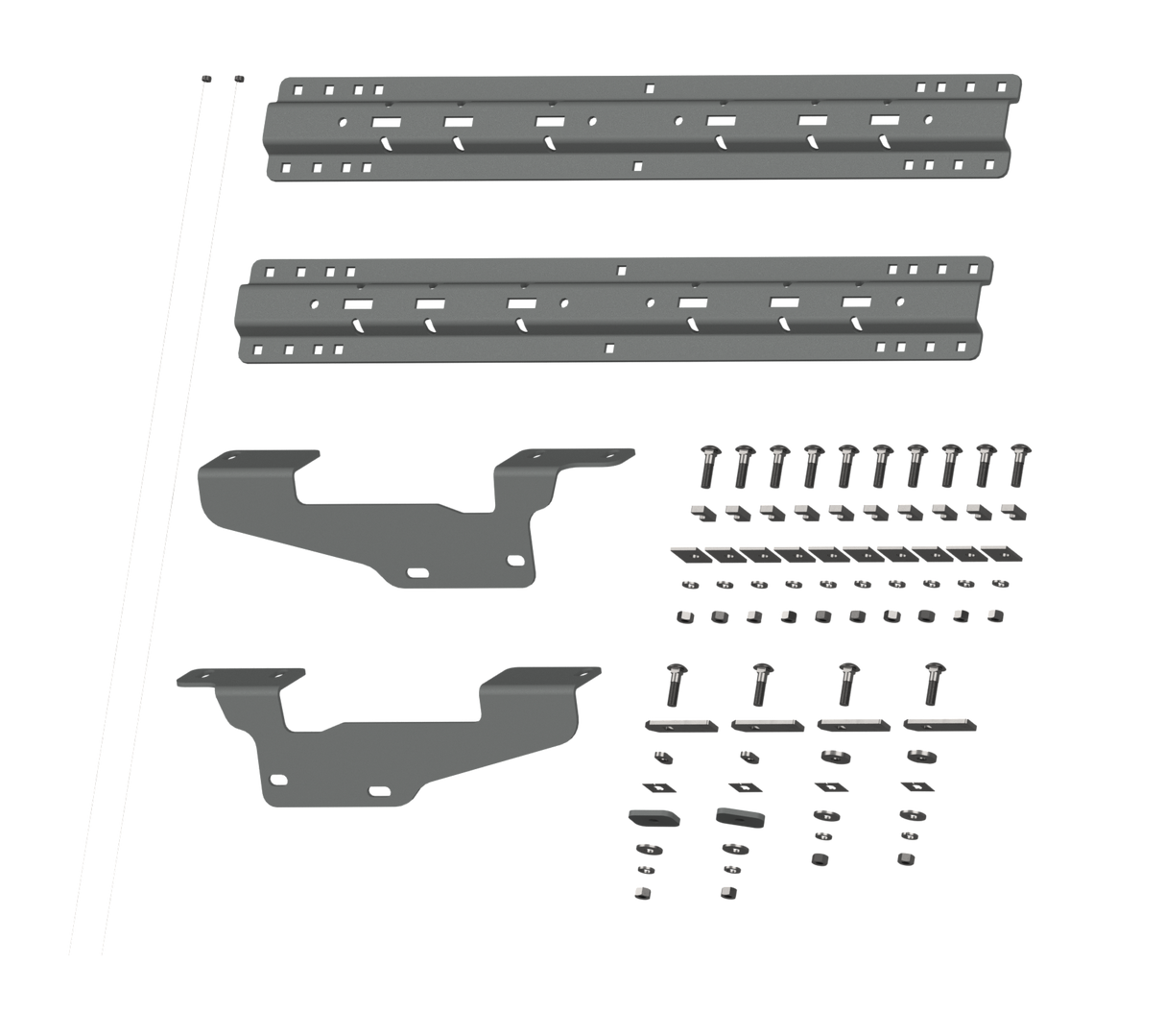 B&W - B&W Trailer Hitches RVK2405 Custom Installation Kit For Universal Mounting Rails For Some Ford Trucks