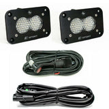Baja Designs - 547808 - S2 Sport Black Flush Mount LED Light Pod Reverse Kit