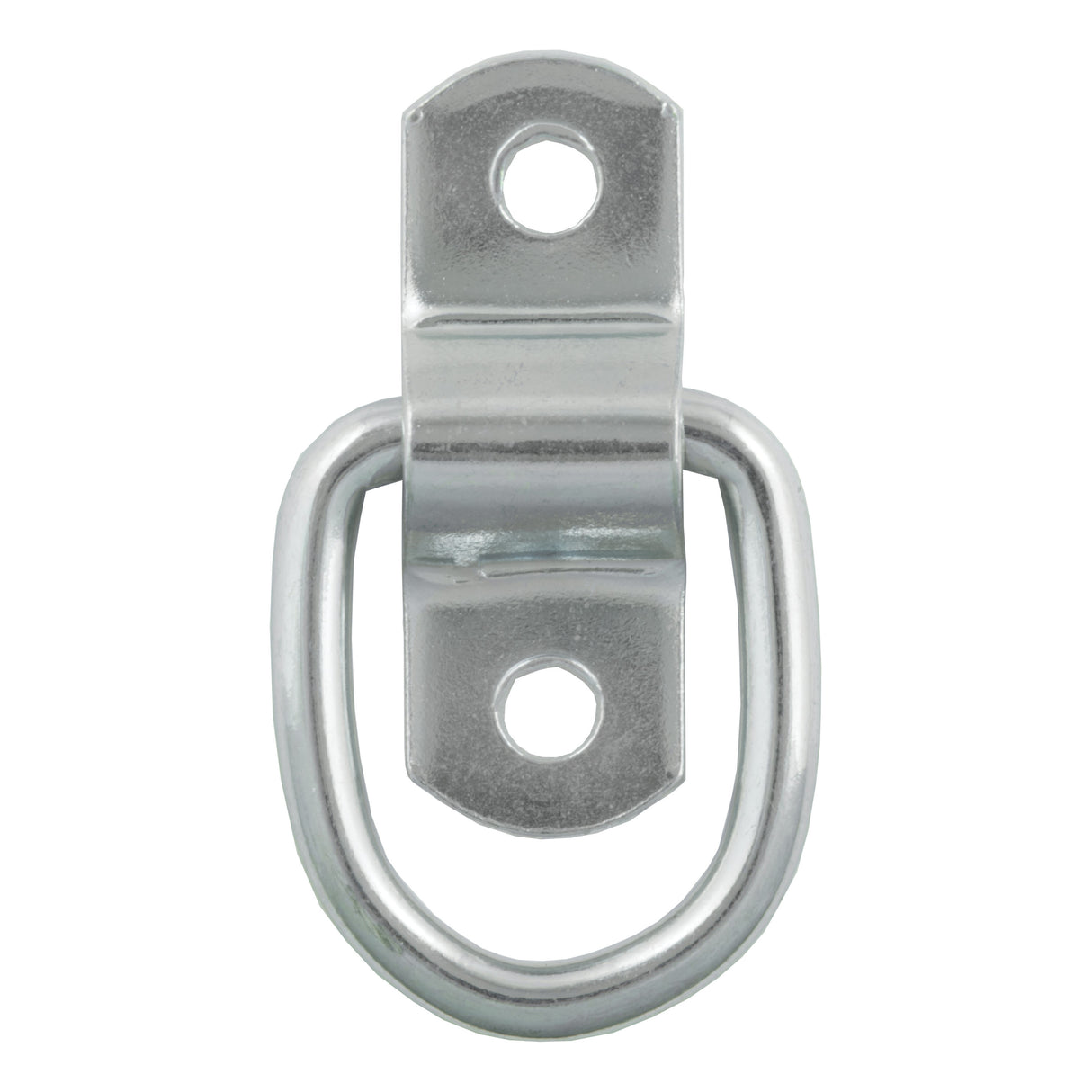 Curt - 1" x 1-1/4" Surface-Mounted Tie-Down D-Ring (1,200 lbs, Clear Zinc) - 83730