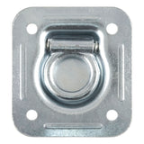 Curt - 1-1/2" x 1-1/2" Recessed Tie-Down Ring (5,000 lbs, Clear Zinc) - 83600