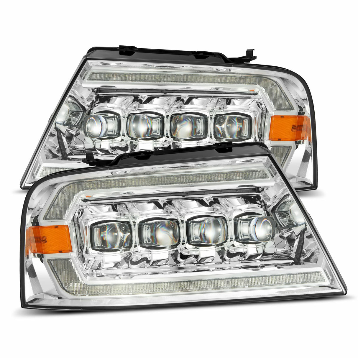 AlphaRex 880129 LED Projector Headlights in Chrome