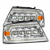 AlphaRex 880129 LED Projector Headlights in Chrome
