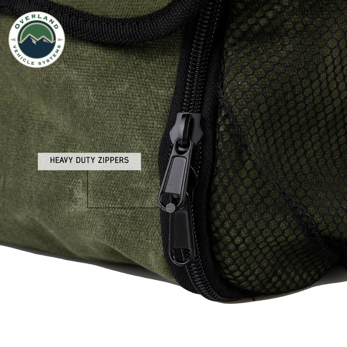 Overland Vehicle Systems - Organize With Wax Canvas Overnight Bag - 21039941