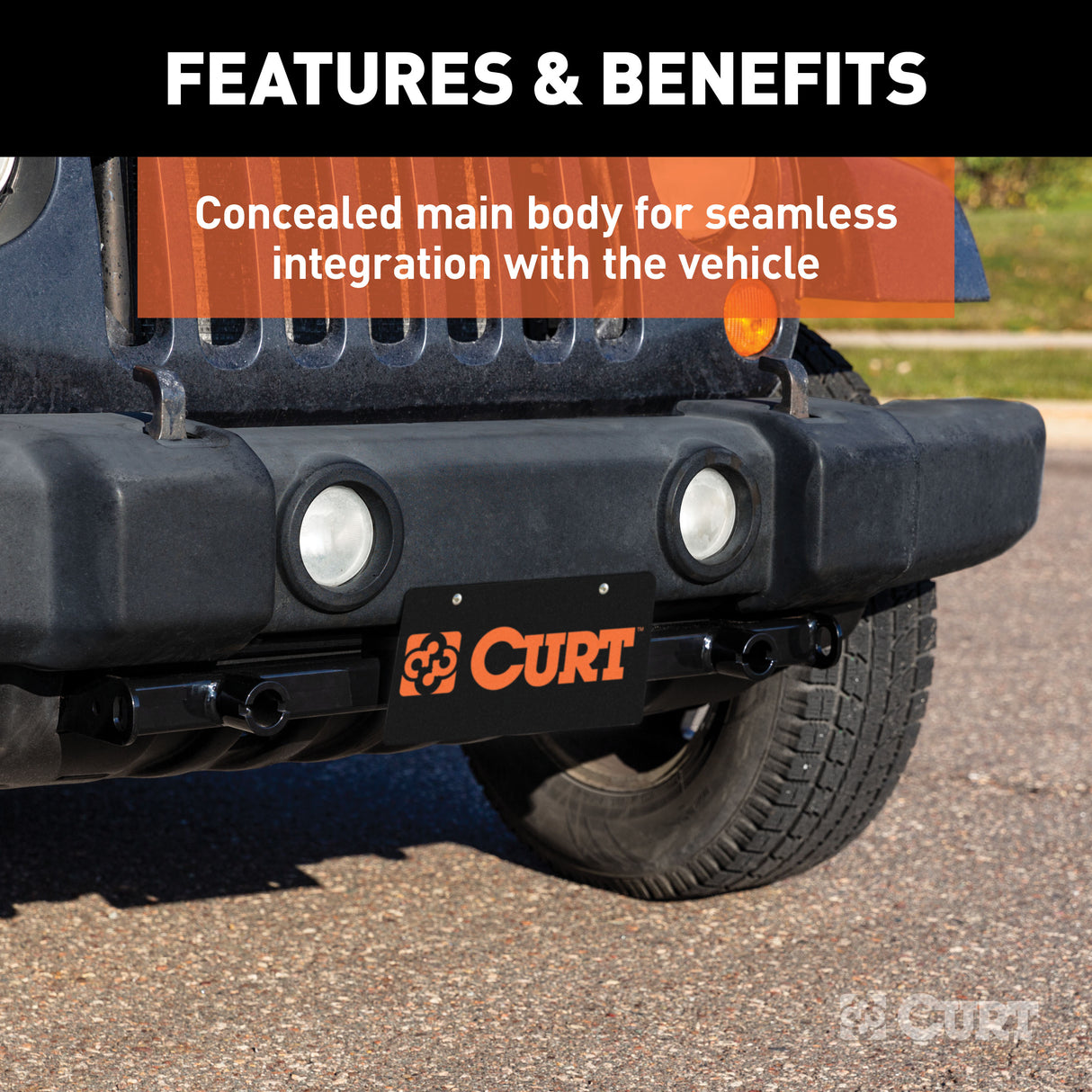 Curt - Custom Tow Bar Base Plate, Select Jeep Wrangler JK - 70102