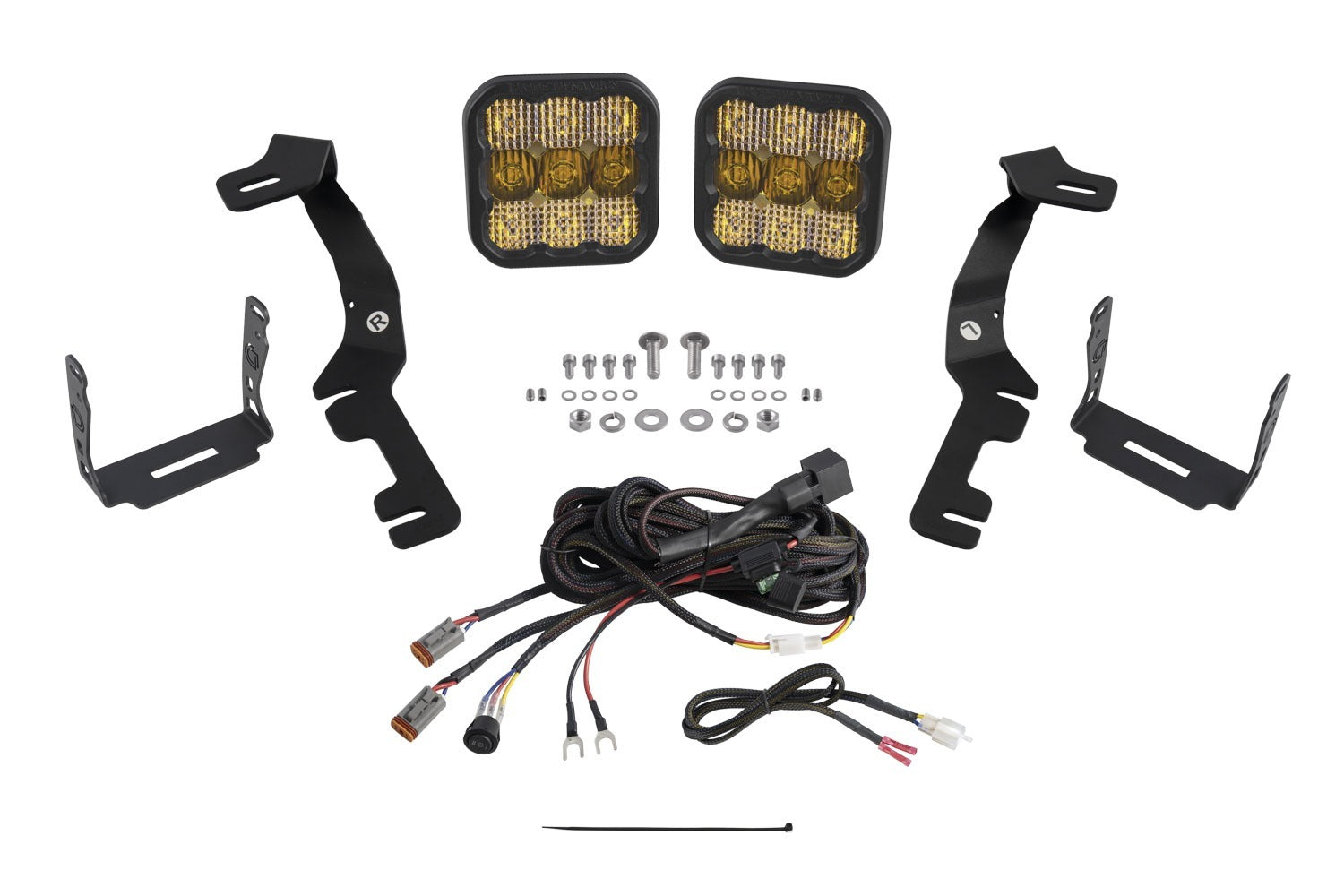 Diode Dynamics - Stage Series Ditch Light Kit for 2019+ Ram, SS5 Pro Yellow Combo - DD7606