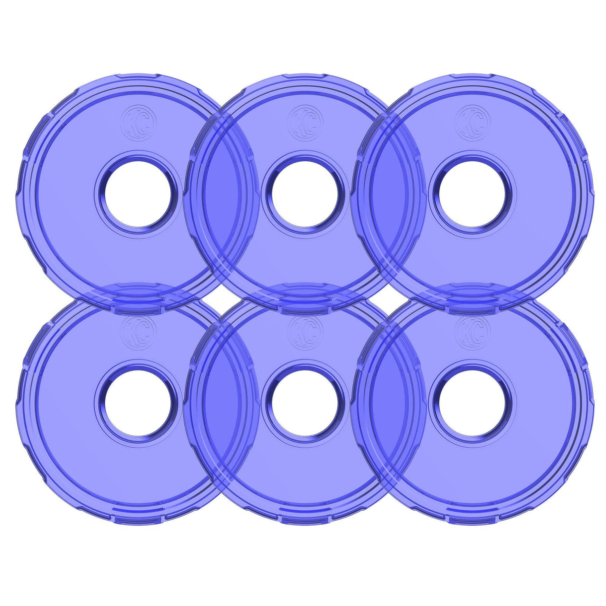 KC Hilites - Cyclone V2 LED - Replacement Lens - Blue - 6-PK - 4414