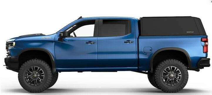 RSI SmartCap - Silverado/Sierra 1500 Truck Bed Cap EVOh Hatchback Matte Black For 19-26 Chevrolet Silverado/Sierra 1500 5.8 Foot Short Bed - EH0108-MB