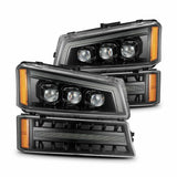 AlphaRex 880254 Projector Headlights Alpha-Black