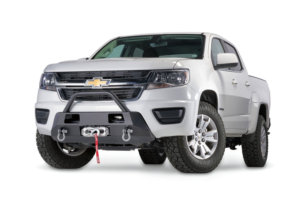 Warn - Semi-Hidden Winch Mount with Grille Guard for 2015-2020 Chevrolet Colorado - 103210