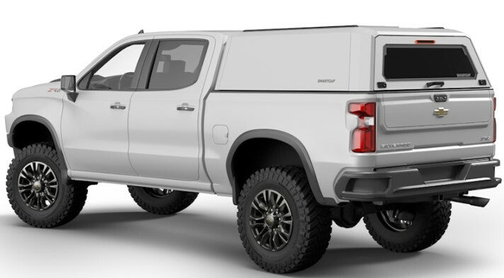 RSI SmartCap - Silverado/Sierra 1500 Truck Bed Cap EVOh Hatchback OEM White For 19-26 Chevrolet Silverado/Sierra 1500 5.8 Foot Short Bed - EH0108-WH