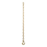Curt - 35" Safety Chain with 1 Clevis Hook (12,600 lbs, Yellow Zinc) - 80303