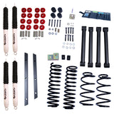 2 Inch Lift Kit with Shocks; 97-02 Jeep Wrangler TJ