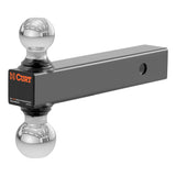 Curt - Multi-Ball Mount (2" Hollow Shank, 2" & 2-5/16" Chrome Balls) - 45002