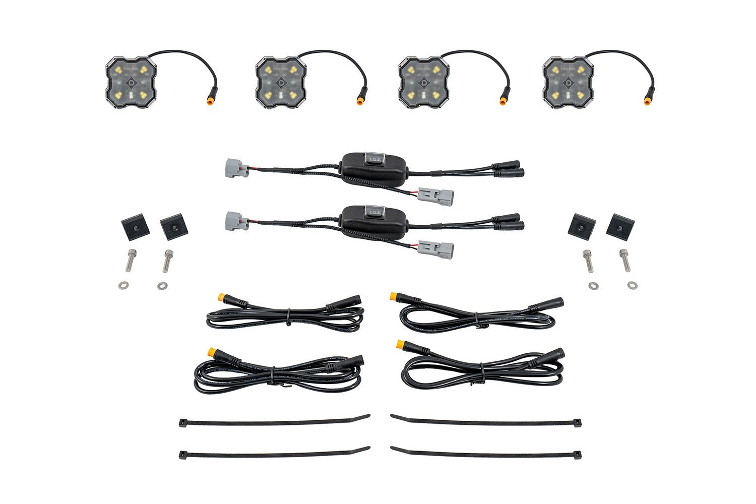 Diode Dynamics - Stage Series LED Bed Light Kit for Toyota Tundra/Tacoma, White Diffused - DD7948