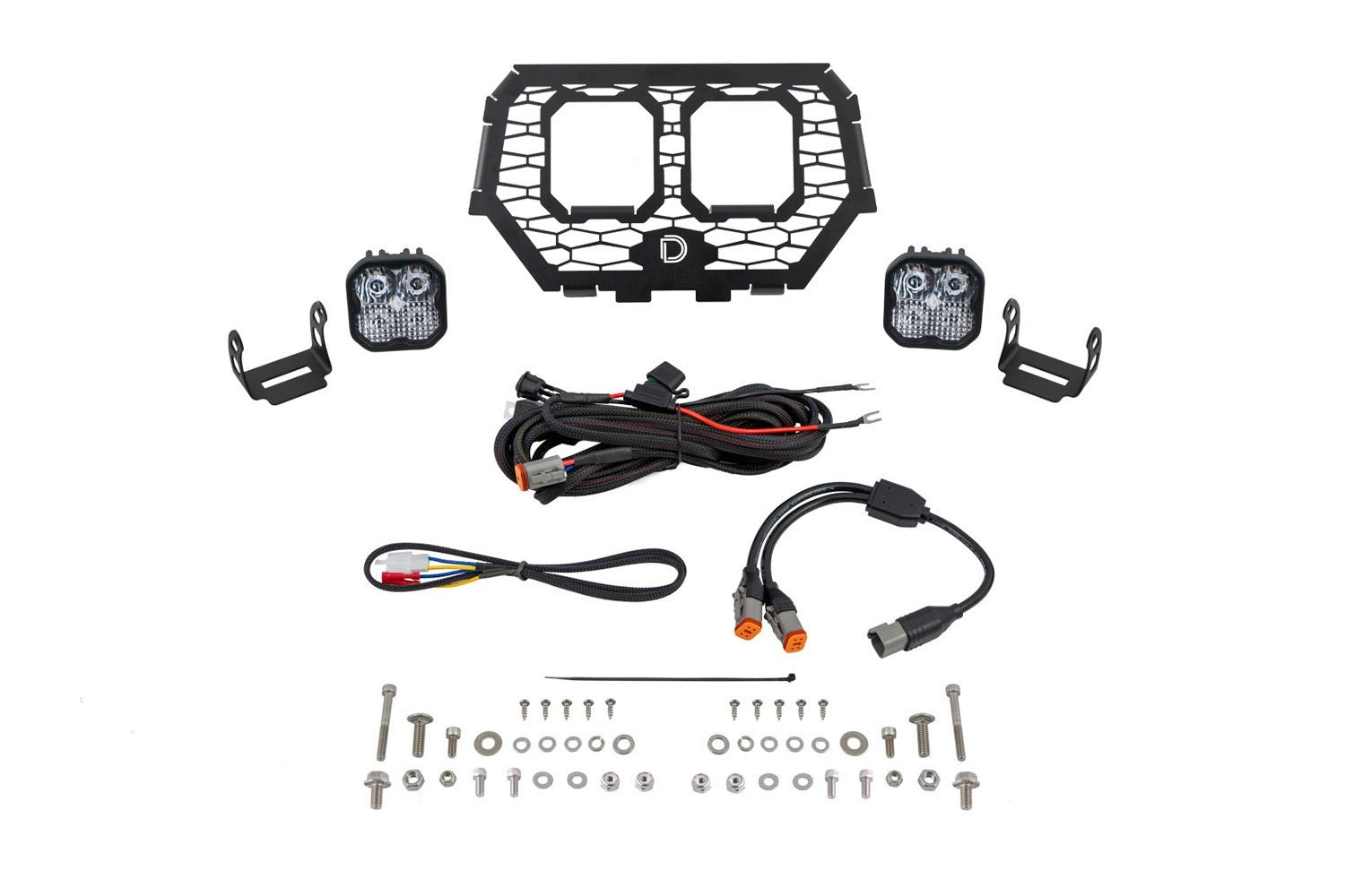 Diode Dynamics - Stage Series LED Grille Kit for 2014-2018 Polaris RZR XP, Pro White Combo - DD7859