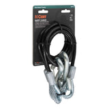 Curt - 44" Safety Cables with 2 Snap Hooks (7,500 lbs, Vinyl-Coated, 2-Pack) - 80176